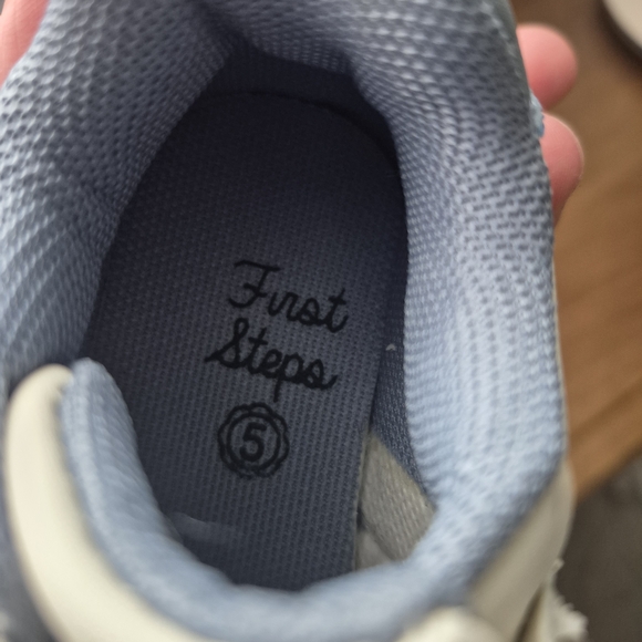 Toddler Boy Blue and White Sneakers - Picture 3 of 3